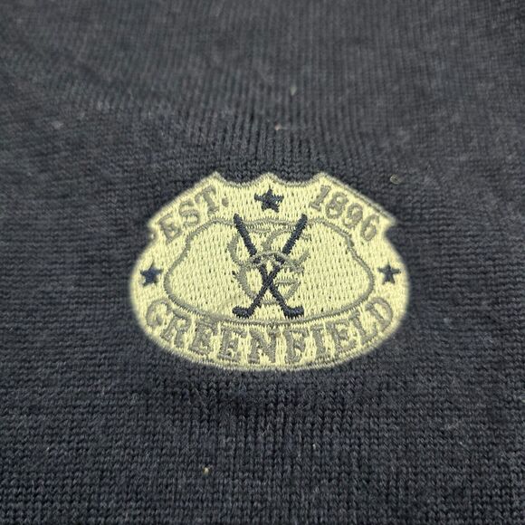 FootJoy Men's Blue Solid Wool FJ Vest Golf Preppy Stretch Adult Size L - Picture 4 of 9